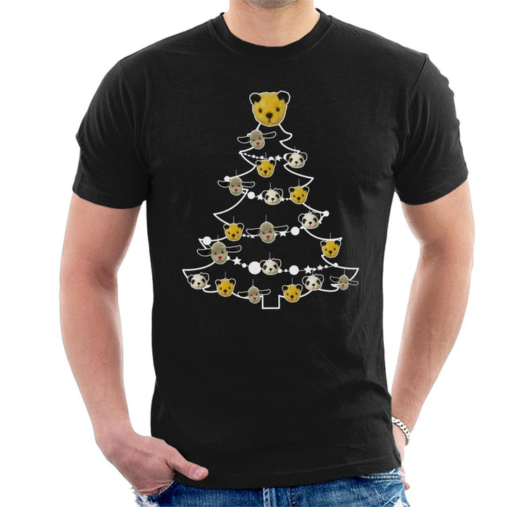 Sooty Christmas Tree White Silhouette Men's T-Shirt-Sooty's Shop