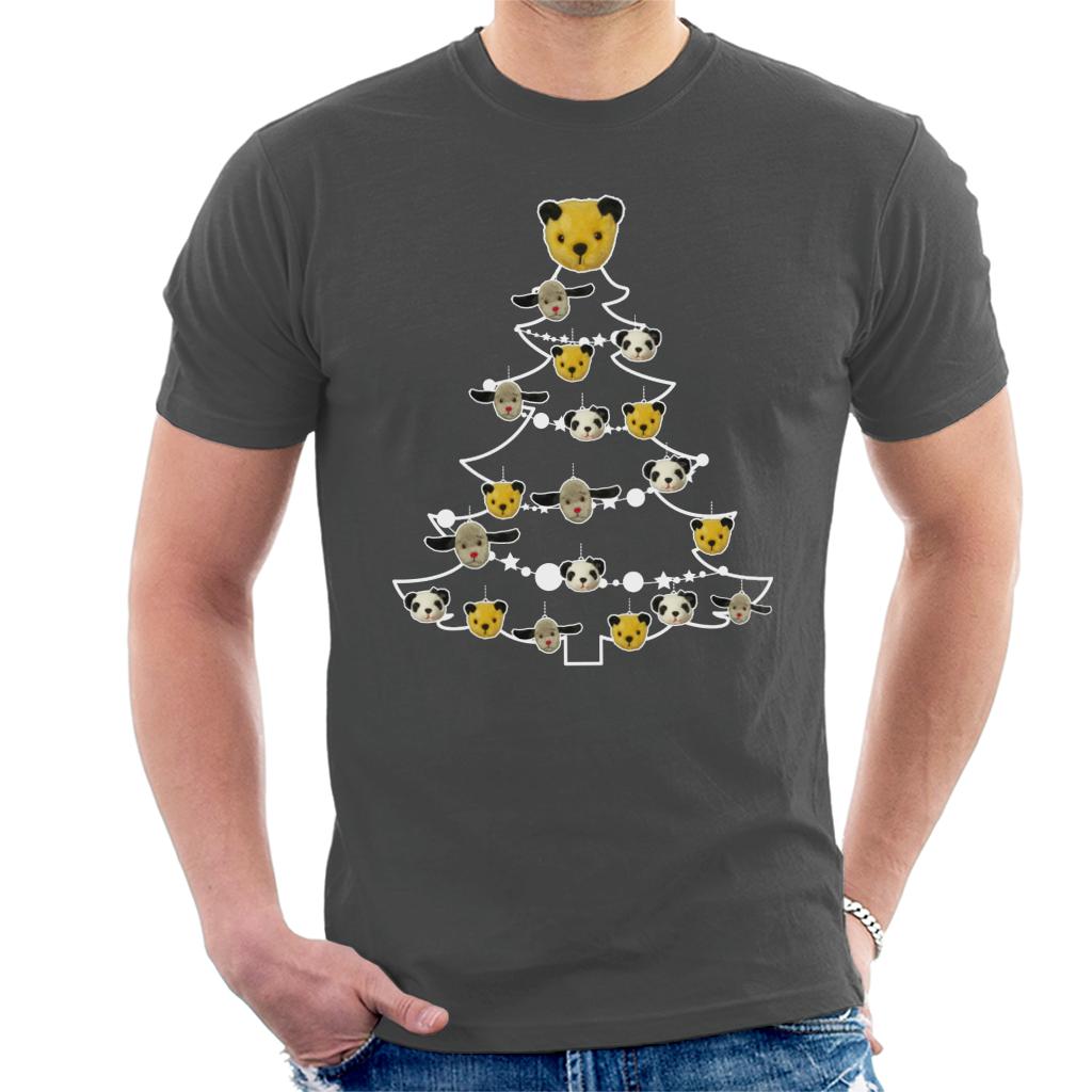 Sooty Christmas Tree White Silhouette Men's T-Shirt