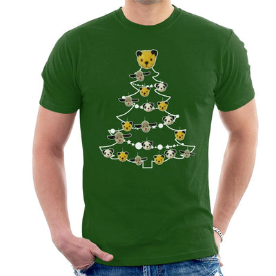 Sooty Christmas Tree White Silhouette Men's T-Shirt-Sooty's Shop