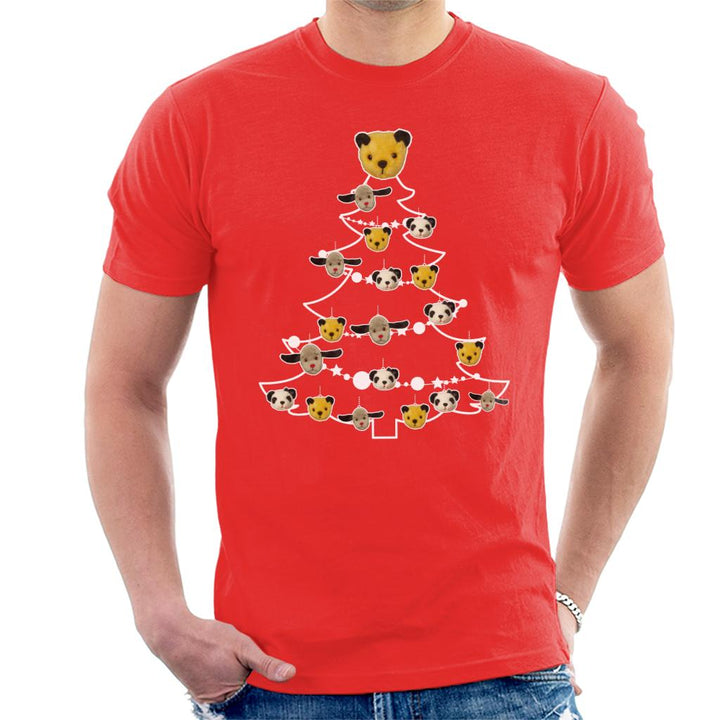 Sooty Christmas Tree White Silhouette Men's T-Shirt