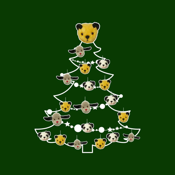 Sooty Christmas Tree White Silhouette Women's T-Shirt-Sooty's Shop