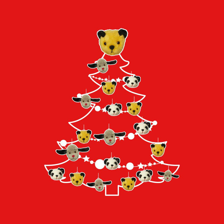 Sooty Christmas Tree White Silhouette Men's T-Shirt