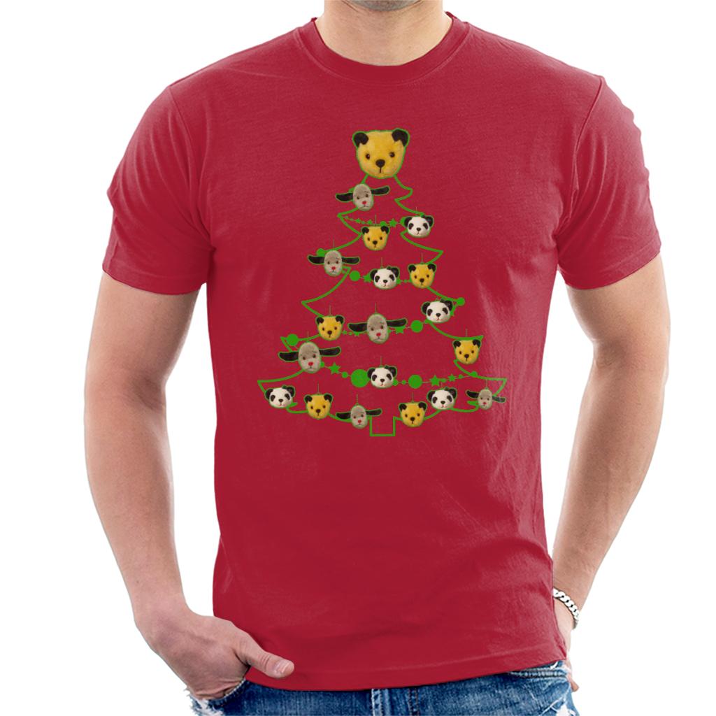 Sooty Christmas Tree Green Silhouette Men's T-Shirt-Sooty's Shop
