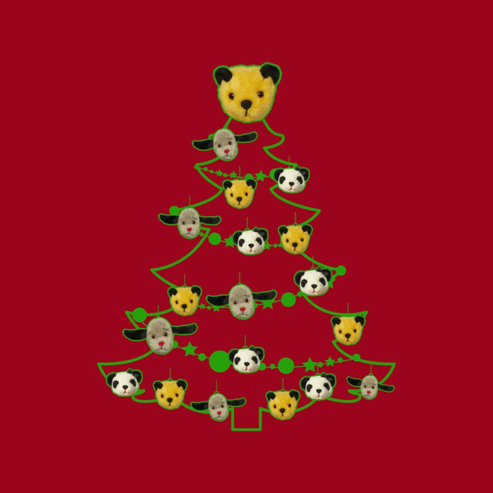 Sooty Christmas Tree Green Silhouette Kid's Sweatshirt-Sooty's Shop