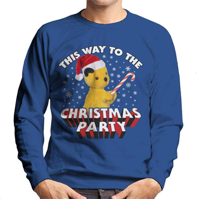 Sooty Christmas This Way To The Christmas Party Men's Sweatshirt-Sooty's Shop