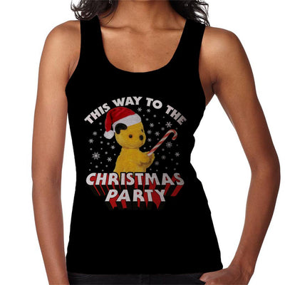 Sooty Christmas This Way To The Christmas Party Women's Vest-Sooty's Shop