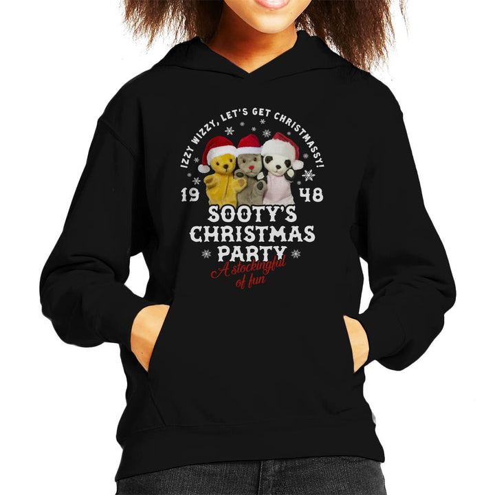 Sooty Christmas A Stockingful Of Fun Kid's Hooded Sweatshirt-Sooty's Shop