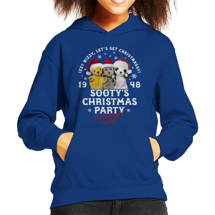 Sooty Christmas A Stockingful Of Fun Kid's Hooded Sweatshirt-Sooty's Shop