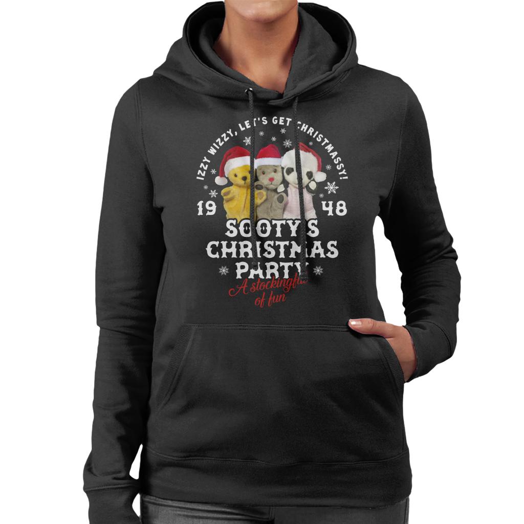 Sooty Christmas A Stockingful Of Fun Women's Hooded Sweatshirt-Sooty's Shop