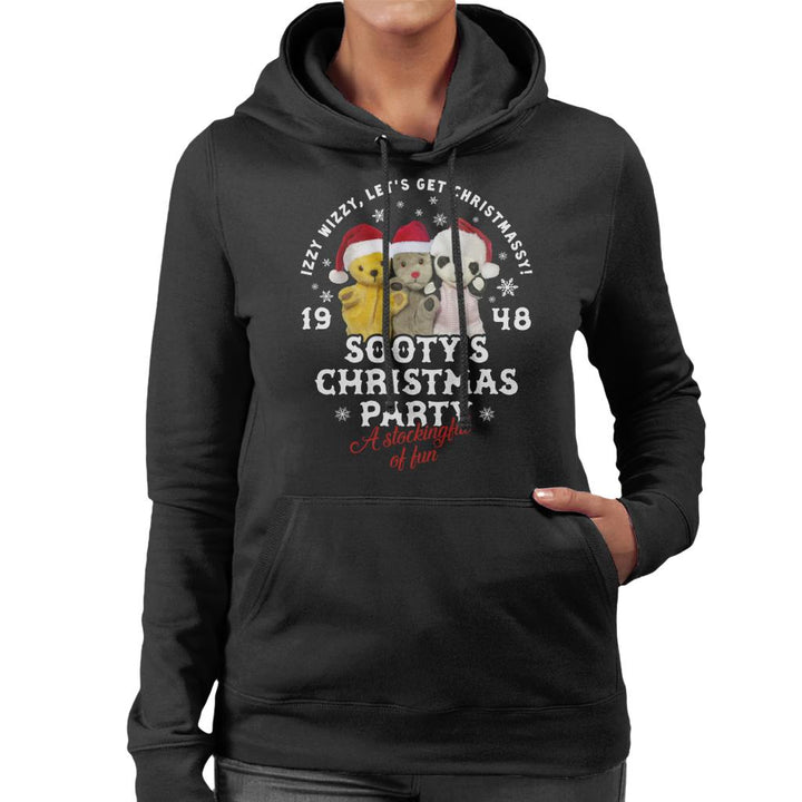 Sooty Christmas A Stockingful Of Fun Women's Hooded Sweatshirt-Sooty's Shop