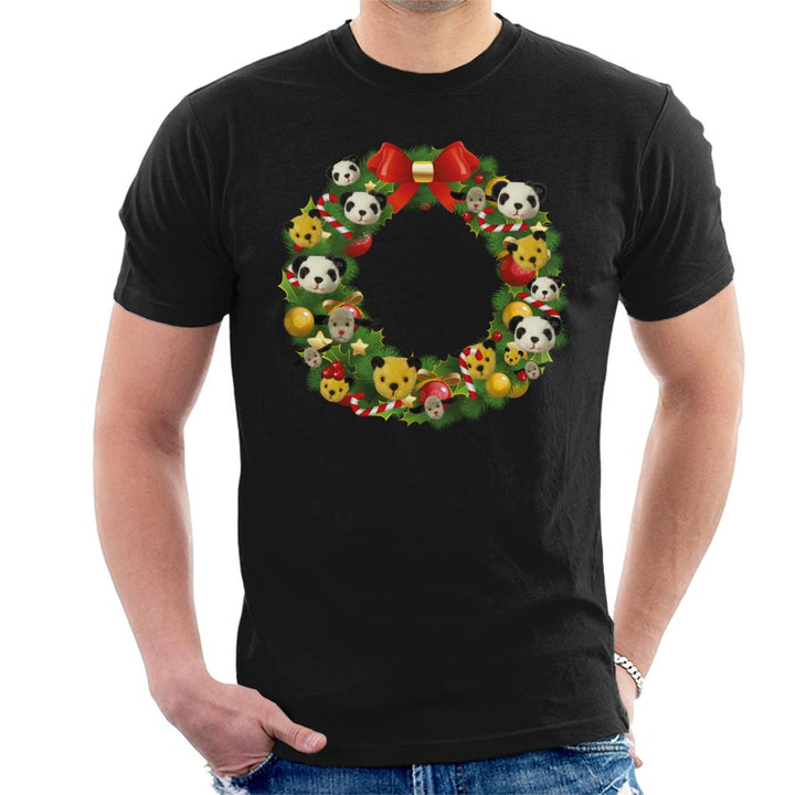Sooty Christmas Wreath Men's T-Shirt-Sooty's Shop
