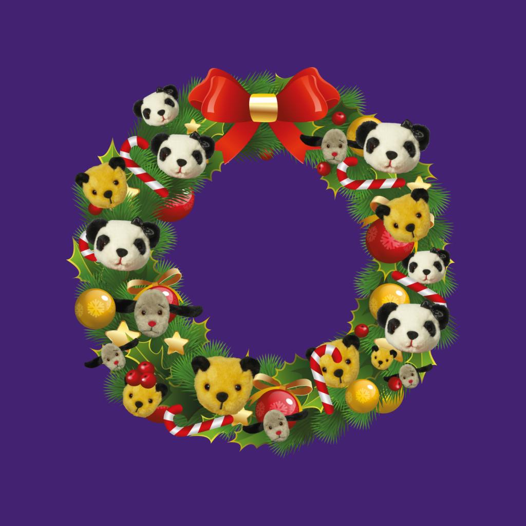 Sooty Christmas Wreath Women's T-Shirt-Sooty's Shop