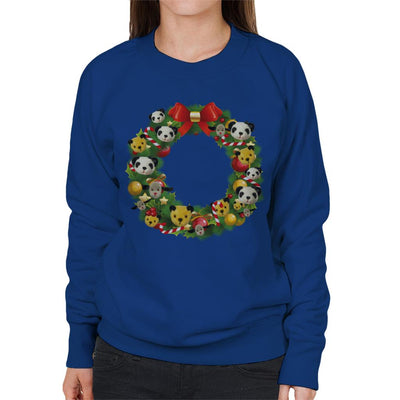 Sooty Christmas Wreath Women's Sweatshirt-Sooty's Shop