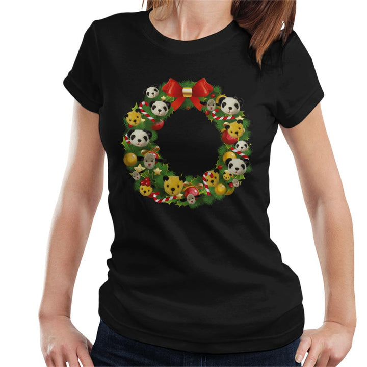 Sooty Christmas Wreath Women's T-Shirt-Sooty's Shop