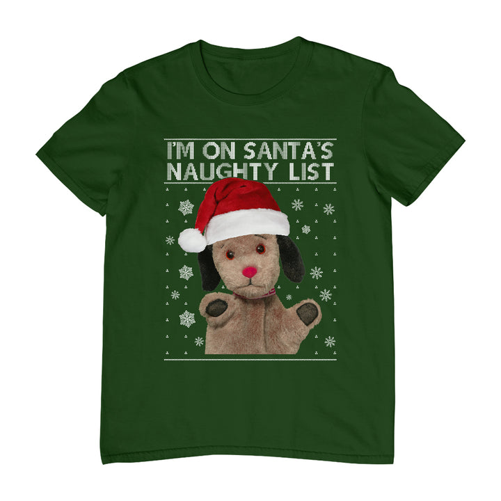 Sweep I'm On Santa's Naughty List Kids T-Shirt