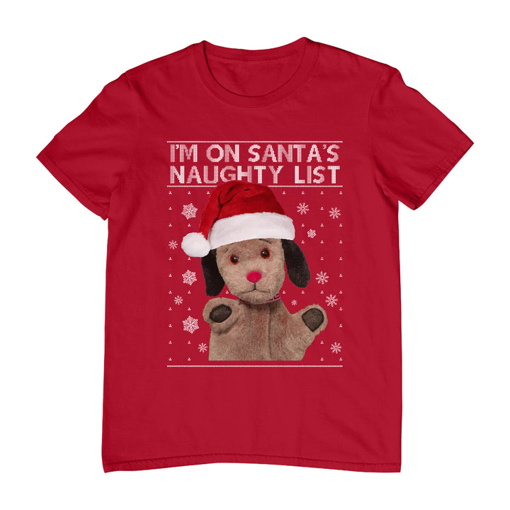 Sweep I'm On Santa's Naughty List Kids T-Shirt