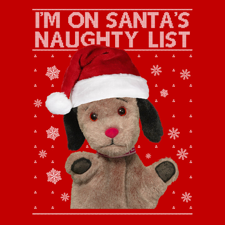 Sooty Sweep I'm On Santas Naughty List Kids Sweatshirt