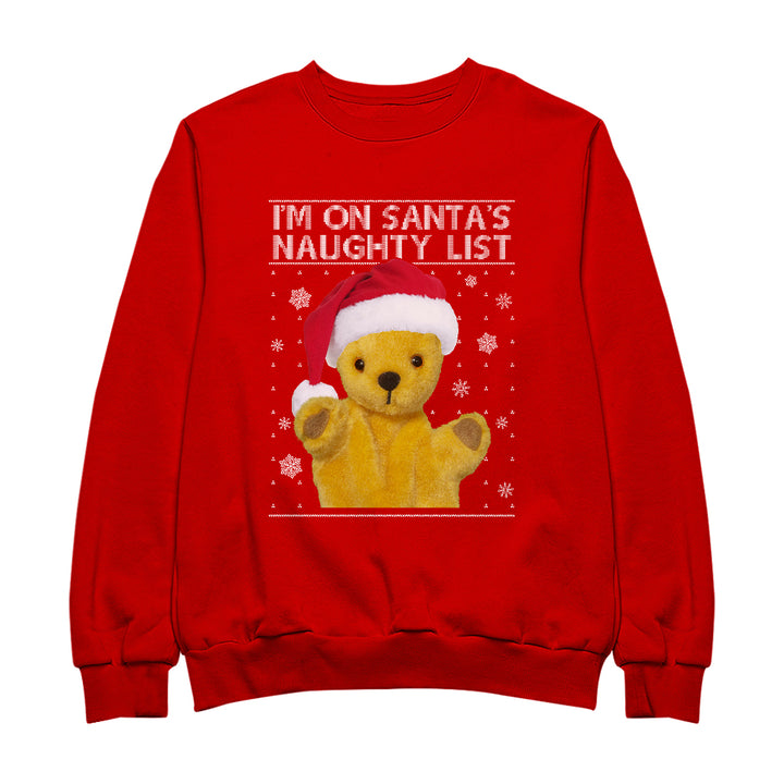 Sooty Christmas I'm On Santa's Naughty List Women's Sweatshirt
