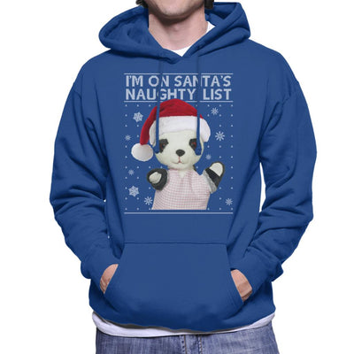 Sooty Christmas Soo Im On Santas Naughty List Men's Hooded Sweatshirt-Sooty's Shop