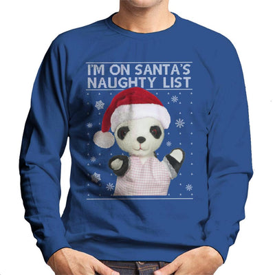 Sooty Christmas Soo Im On Santas Naughty List Men's Sweatshirt-Sooty's Shop