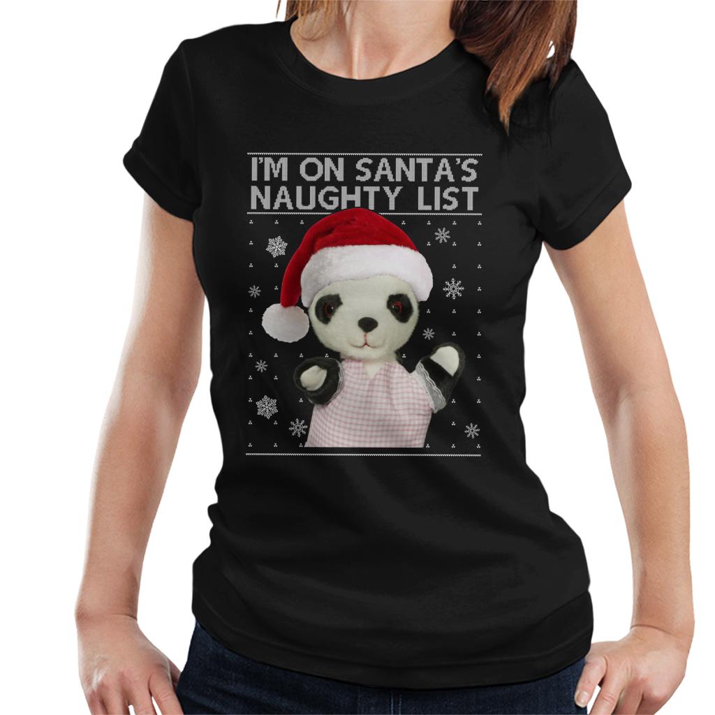 Sooty Christmas Soo Im On Santas Naughty List Women's T-Shirt-Sooty's Shop