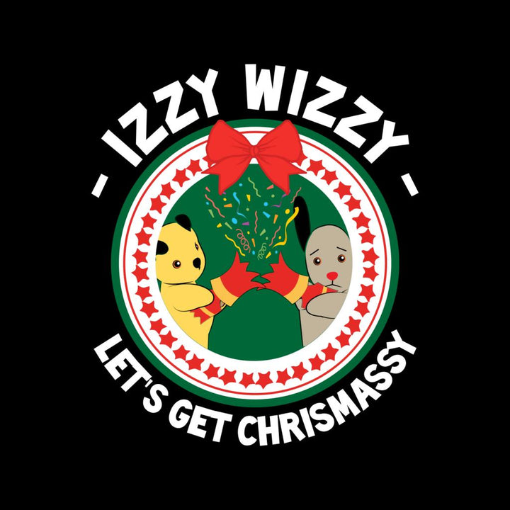 Sooty Christmas Izzy Wizzy Lets Get Chrismassy Women's Hooded Sweatshirt