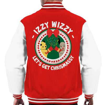 Sooty Christmas Izzy Wizzy Lets Get Chrismassy Men's Varsity Jacket-Sooty's Shop