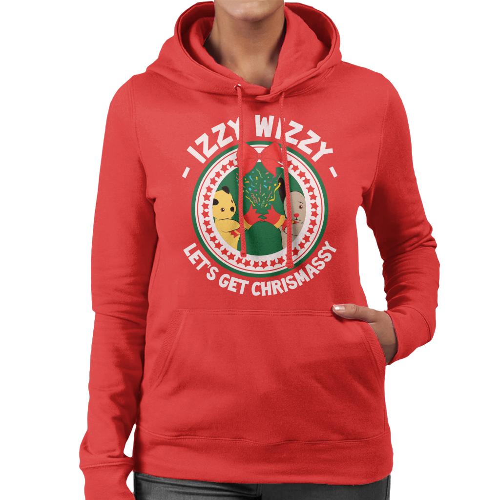 Sooty Christmas Izzy Wizzy Lets Get Chrismassy Women's Hooded Sweatshirt-Sooty's Shop
