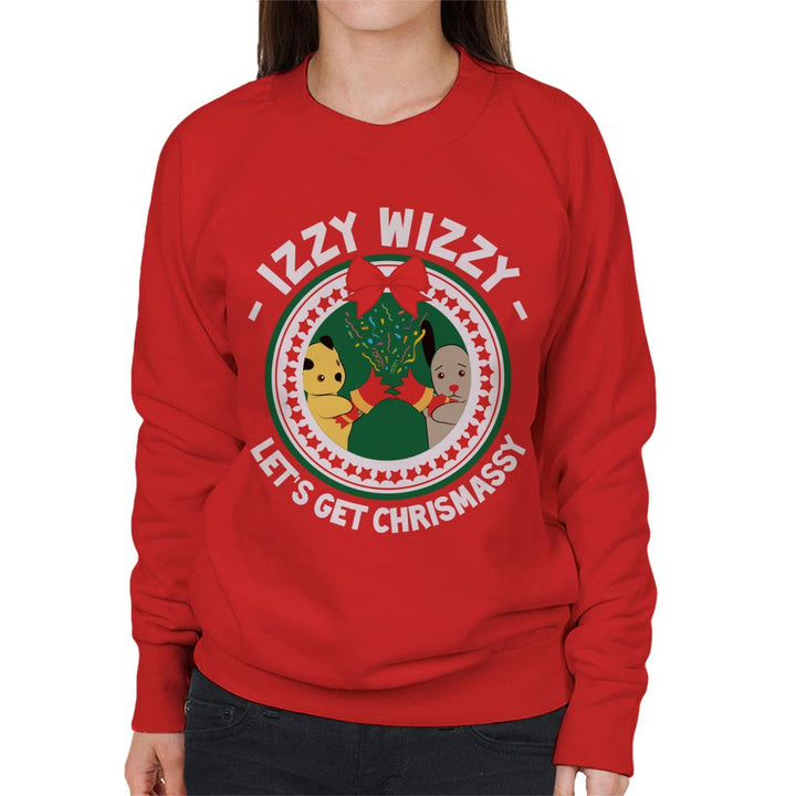 Sooty Christmas Izzy Wizzy Lets Get Chrismassy Women's Sweatshirt-Sooty's Shop