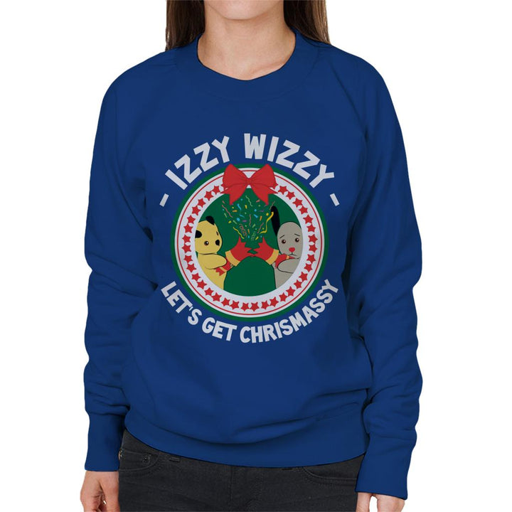 Sooty Christmas Izzy Wizzy Lets Get Chrismassy Women's Sweatshirt-Sooty's Shop