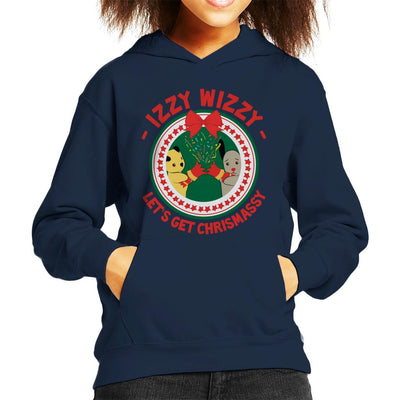 Sooty Christmas Lets Get Chrismassy Kid's Hooded Sweatshirt-Sooty's Shop