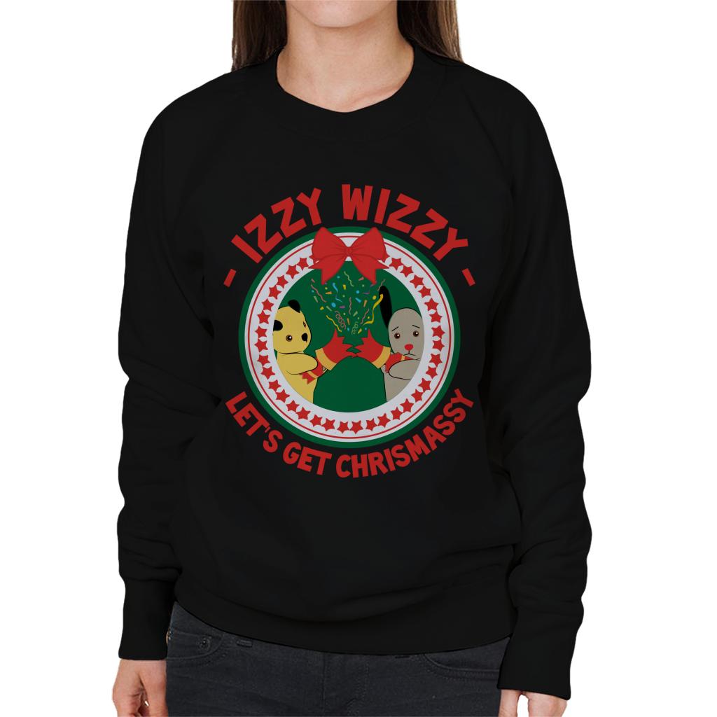 Sooty Christmas Lets Get Chrismassy Women's Sweatshirt-Sooty's Shop