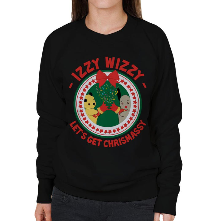 Sooty Christmas Lets Get Chrismassy Women's Sweatshirt-Sooty's Shop
