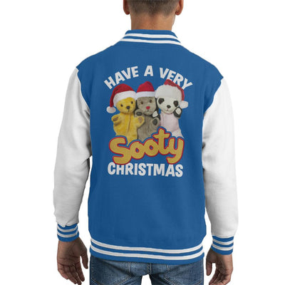 Sooty Christmas Have A Very Sooty Christmas Kid's Varsity Jacket-Sooty's Shop