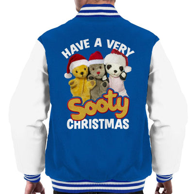 Sooty Christmas Have A Very Sooty Christmas Men's Varsity Jacket-Sooty's Shop
