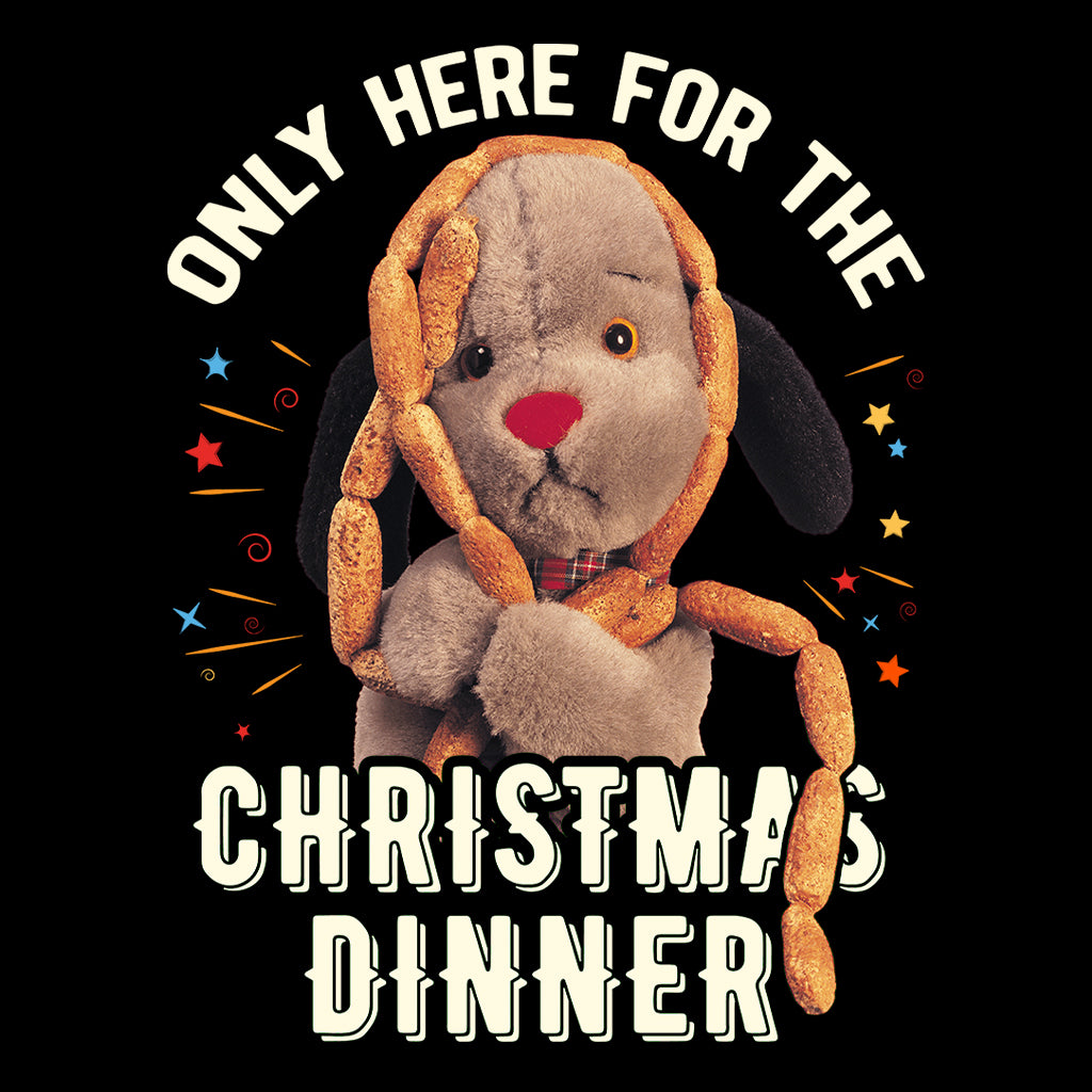 Sooty Christmas Sweep Only Here For The Christmas Dinner Kids Sweatshirt