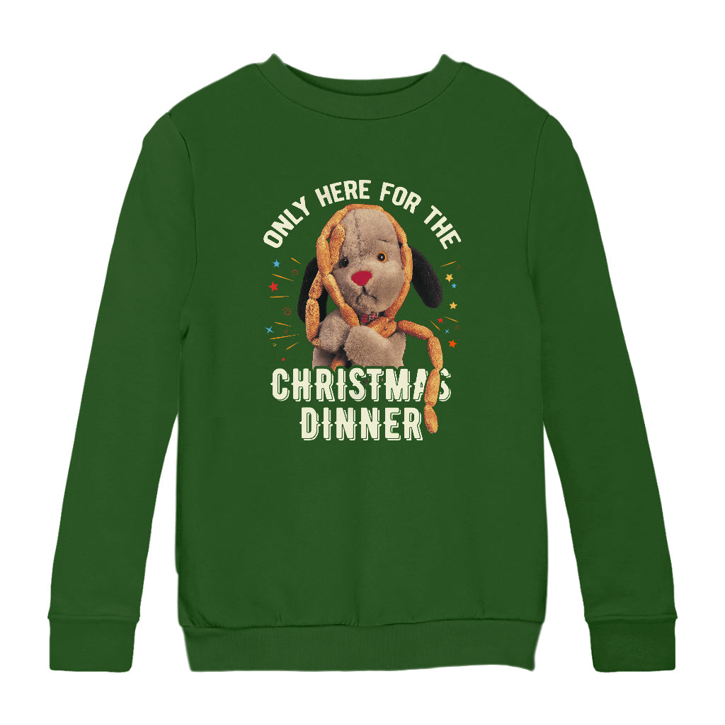Sooty Christmas Sweep Only Here For The Christmas Dinner Men's Sweatshirt