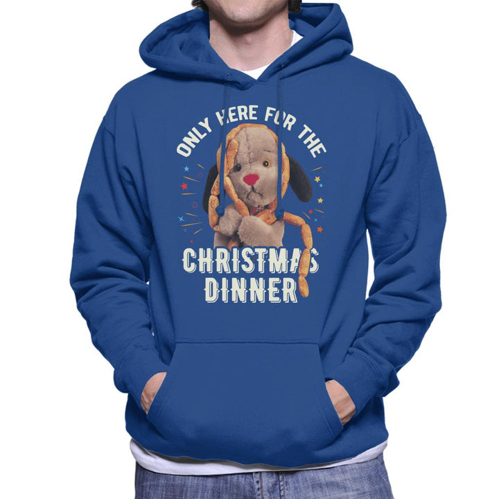 Sooty Christmas Sweep Only Here For The Christmas Dinner Men's Hooded Sweatshirt-Sooty's Shop