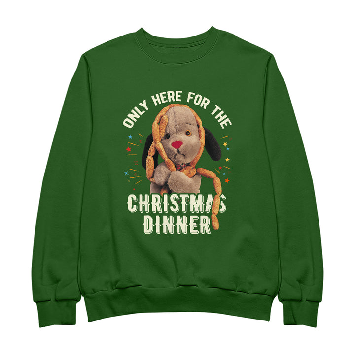 Sooty Christmas Sweep Only Here For The Christmas Dinner Women's Sweatshirt