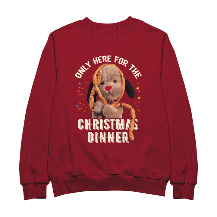 Sooty Christmas Sweep Only Here For The Christmas Dinner Women's Sweatshirt