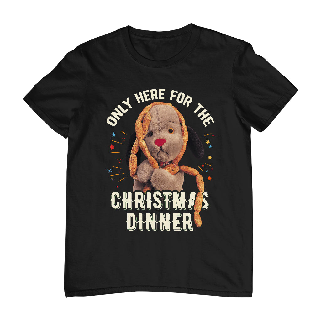 Sooty Christmas Sweep Only Here For The Christmas Dinner Men's T-Shirt