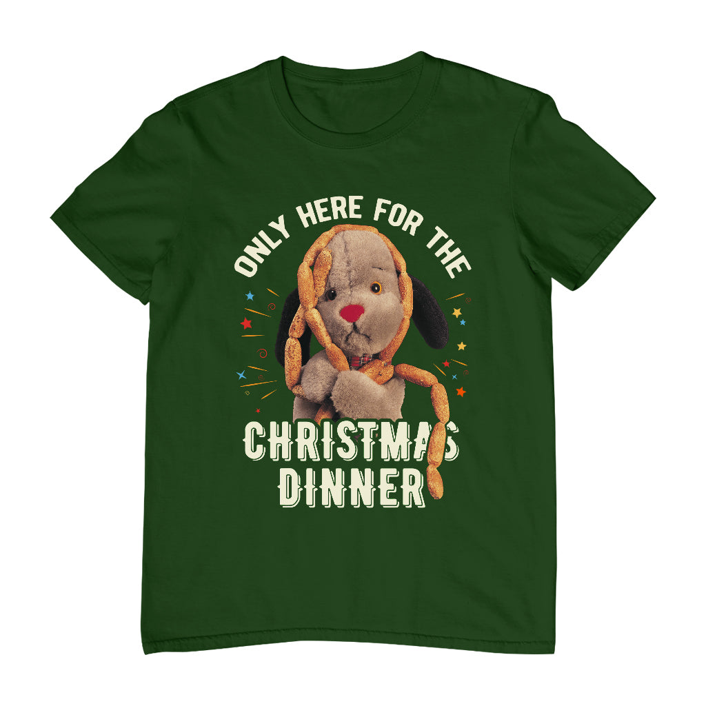 Sooty Christmas Sweep Only Here For The Christmas Dinner Men's T-Shirt