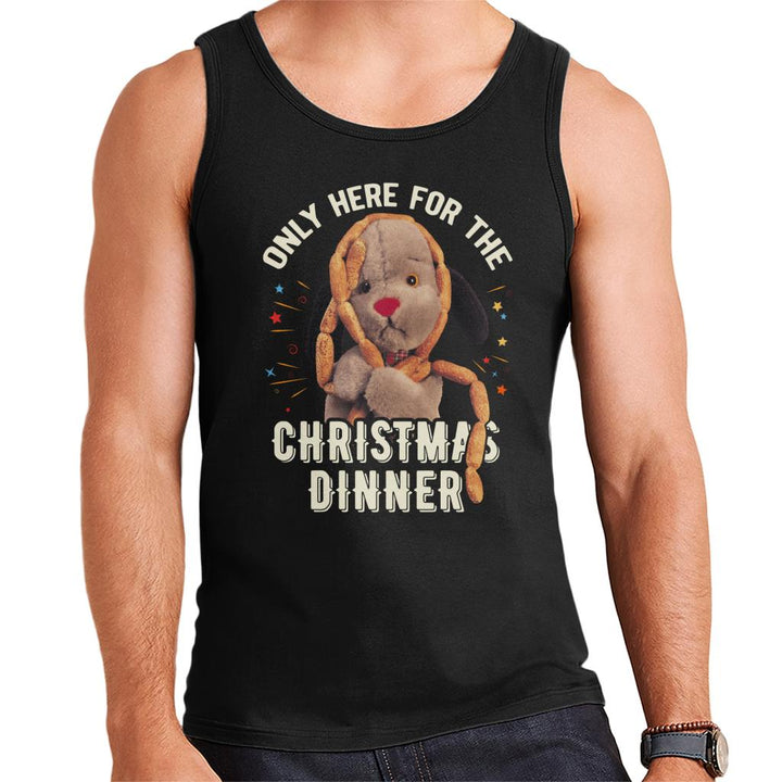 Sooty Christmas Sweep Only Here For The Christmas Dinner Men's Vest-Sooty's Shop