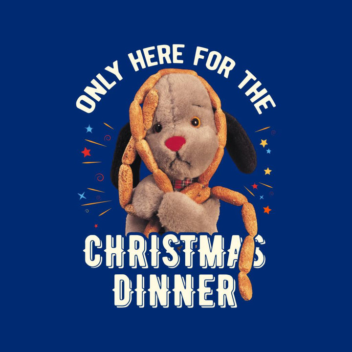 Sooty Christmas Sweep Only Here For The Christmas Dinner Men's Varsity Jacket-Sooty's Shop
