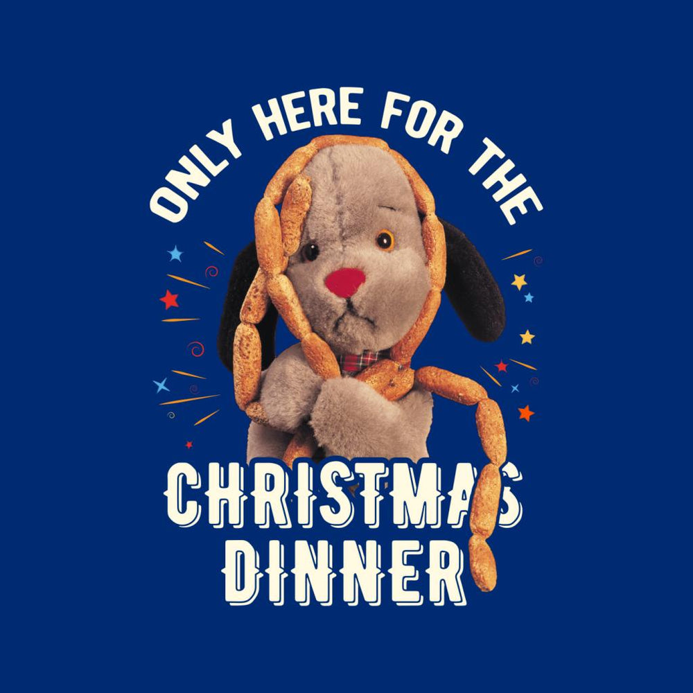 Sooty Christmas Sweep Only Here For The Christmas Dinner Kid's Varsity Jacket-Sooty's Shop