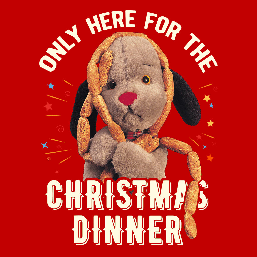 Sooty Christmas Sweep Only Here For The Christmas Dinner Kids T-Shirt