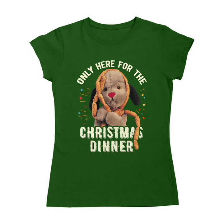 Sooty Christmas Sweep Only Here For The Christmas Dinner Women's T-Shirt