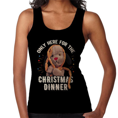 Sooty Christmas Sweep Only Here For The Christmas Dinner Women's Vest-Sooty's Shop