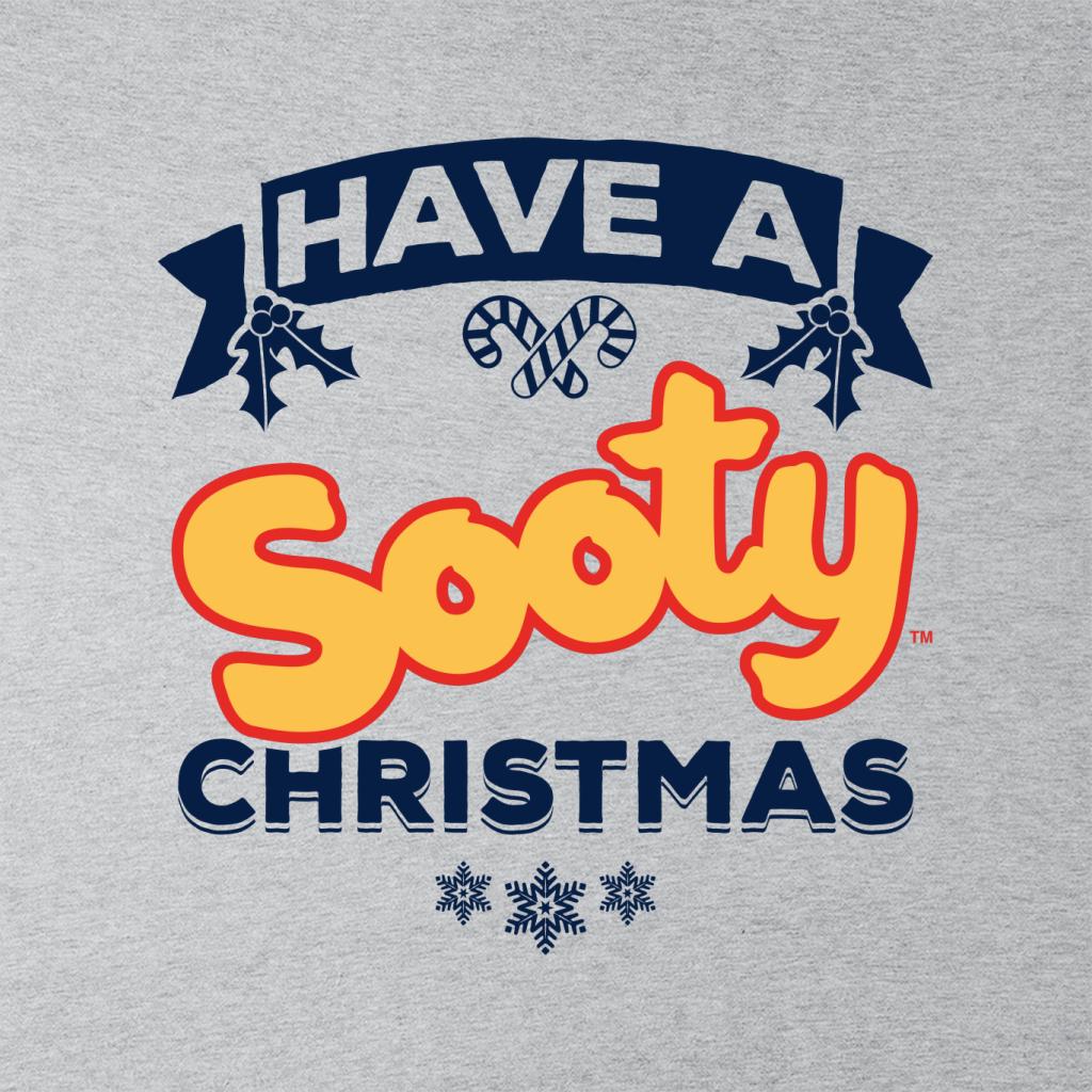 Sooty Christmas Have A Sooty Christmas Blue Banner Design Men's Sweatshirt