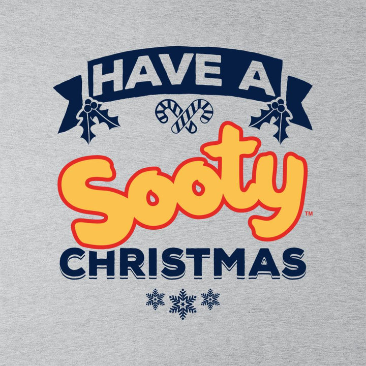 Sooty Christmas Have A Sooty Christmas Blue Banner Design Men's Sweatshirt